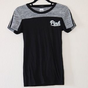 PINK Women's Black Short Sleeve